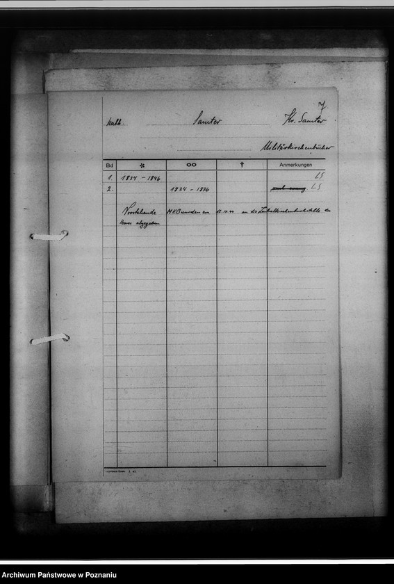 Obraz 11 z jednostki "Militärkirchenbücher [spisy ksiąg z kilku powiatów]"