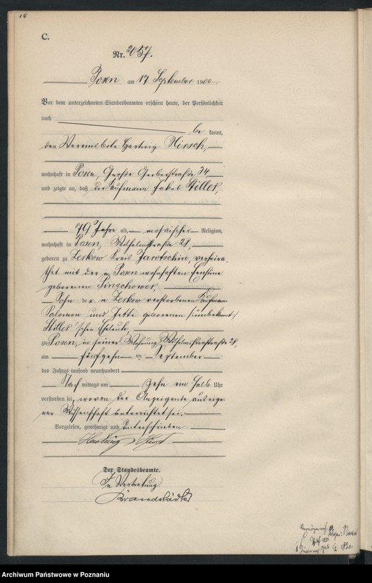 Obraz 19 z jednostki "Księga miejscowa zgonów"