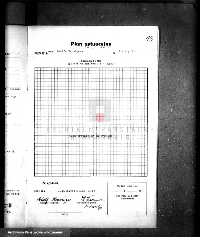 Obraz 17 z jednostki "/Przebudowa młyna A. Hennigera w Śmiglu, pow. kościański/"