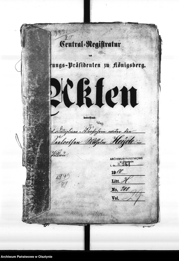 image.from.unit.number "Disciplinar-Verrfahren wieder den Seelootsen Wilhelm Heyde in Pillau"