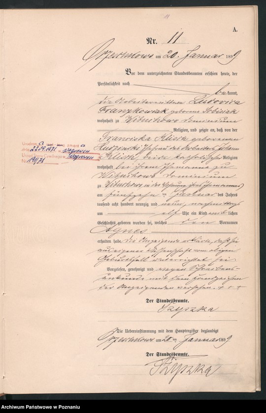 Obraz 14 z jednostki "Księga urodzeń"