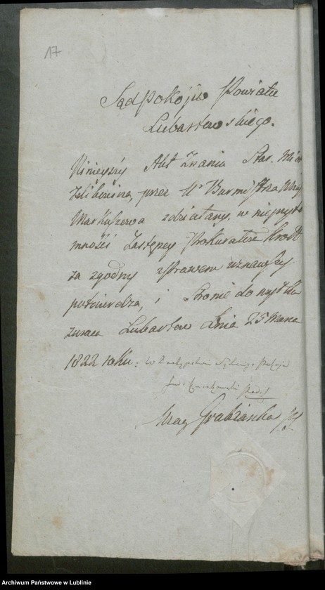image.from.unit.number "Alegaty do ksiąg urodzeń, zapowiedzi, małżeństw i zgonów z lat 1822 - 1823"