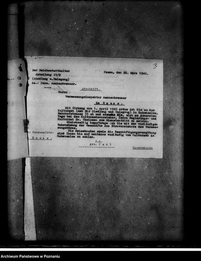 Obraz 7 z jednostki "Bewerbungen um Anstellung von Beamten"