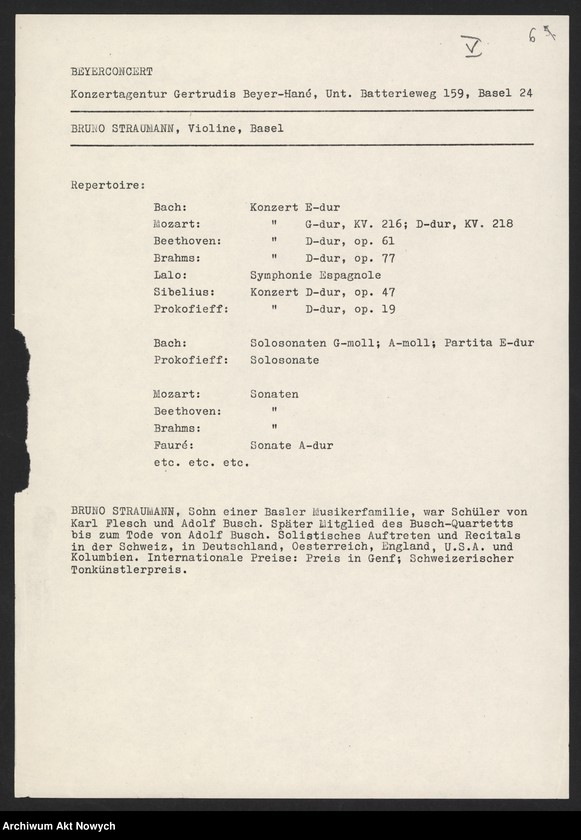 image.from.unit.number "Materiały odnoszące się do skrzypka Bruno Straumanna"