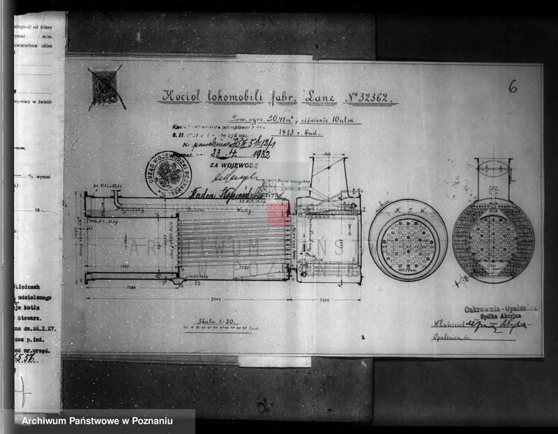 Obraz 10 z jednostki "Cukrownia w Opalenicy Spółka Akcyjna nr woj. kotła 6556"
