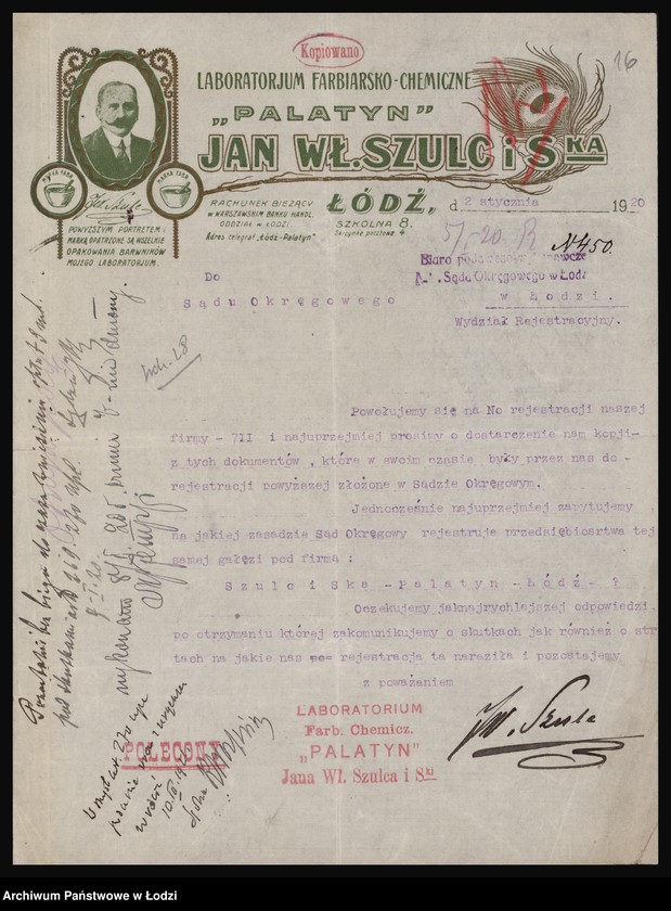 Obraz 18 z jednostki "Jan Władysław Szulc i S-ka- fabrykacja barwników"