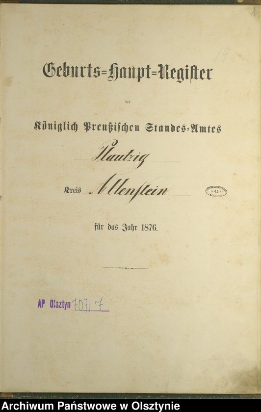 image.from.unit.number "Geburts-Haupt-Register Nr 1 - 21"