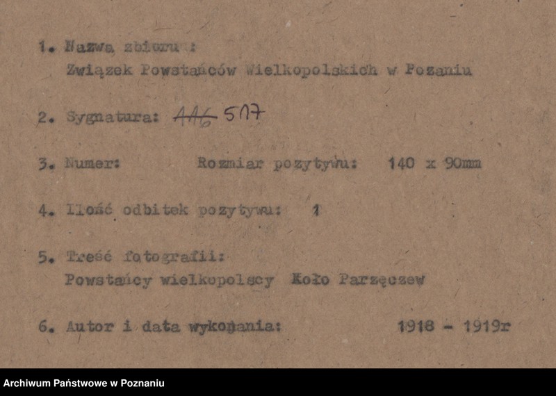 Obraz 4 z jednostki "Powstańcy wielkopolscy koło Parzęczewa."