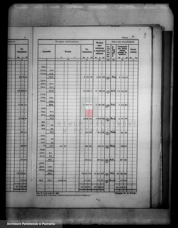 Obraz 13 z jednostki "/Obliczenie pomiarowe obrębu Dębowo i Dąbrowa w powiecie wyrzyskim wraz ze szkicami polowymi/"