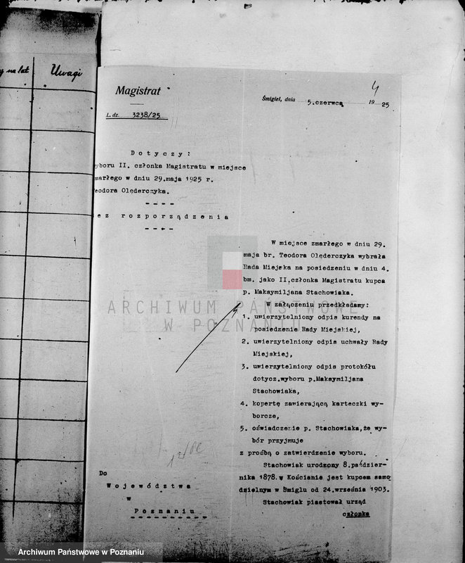 Obraz 8 z jednostki "Członkowie magistratu miasta Śmigla"