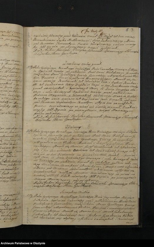 image.from.unit.number "Akta Zeyscia Gminy Janowskiey w Departamencie Płockim Powiecie Przasnyskim Spisane 1810/11"