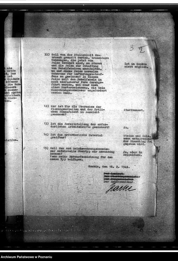 Obraz 7 z jednostki "Bau von Behelfsheimen in Gąbin, Kreis Waldrode (Gostynin)"