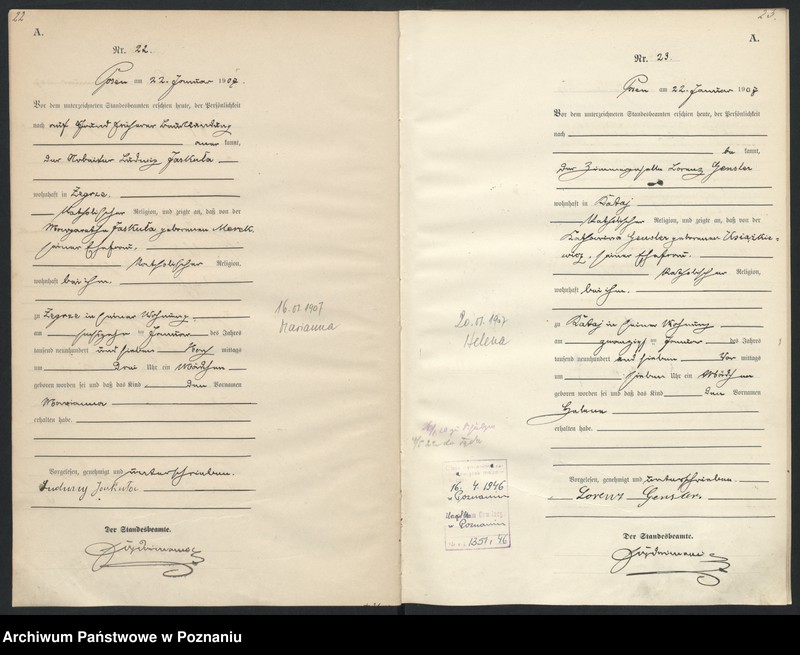 Obraz 14 z jednostki "Księga miejscowa urodzeń"