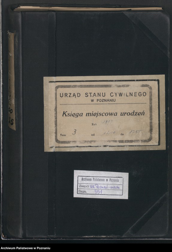 Obraz 2 z jednostki "Księga urodzeń t. III"