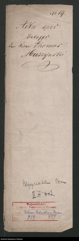 Obraz 2 z jednostki "A. betr. Thomas Muszyński, Vikar in Pakosch"