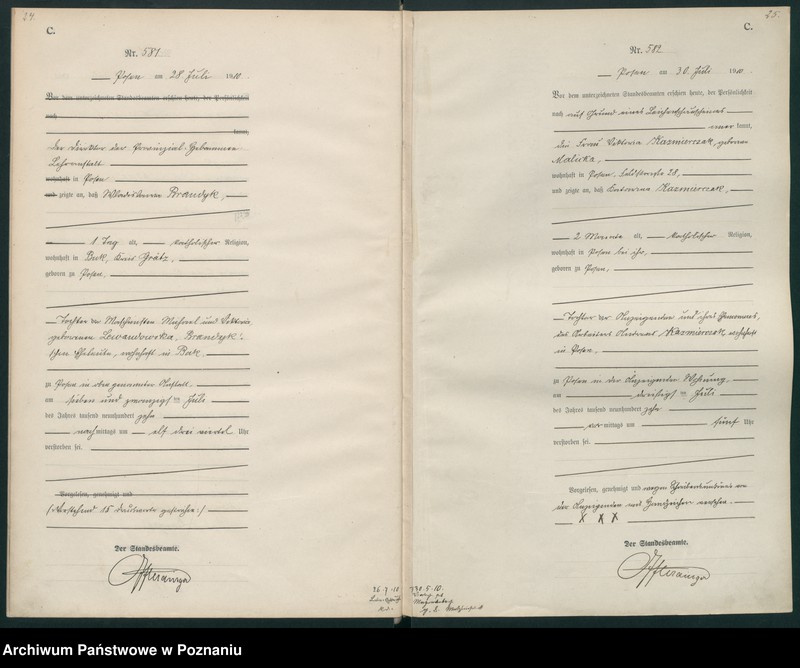 Obraz 15 z jednostki "Księga miejscowa zgonów tom II [Rejestr główny zgonów]"