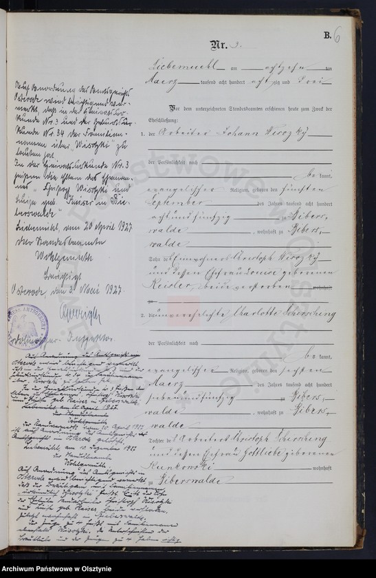 image.from.unit.number "Heiraths-Neben-Register Nr 1 - 38"