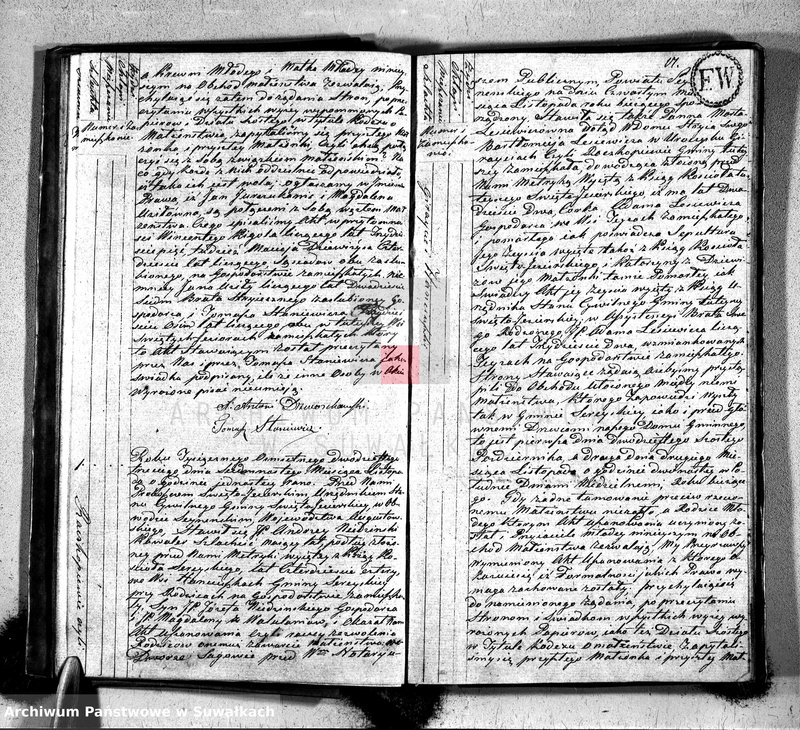 image.from.unit.number "Akta zaślubionych w roku 1823 urzędnika stanu cywilnego gminy święto jeziorskiey w obwodzie seyneńskim województwa augustowskiego"