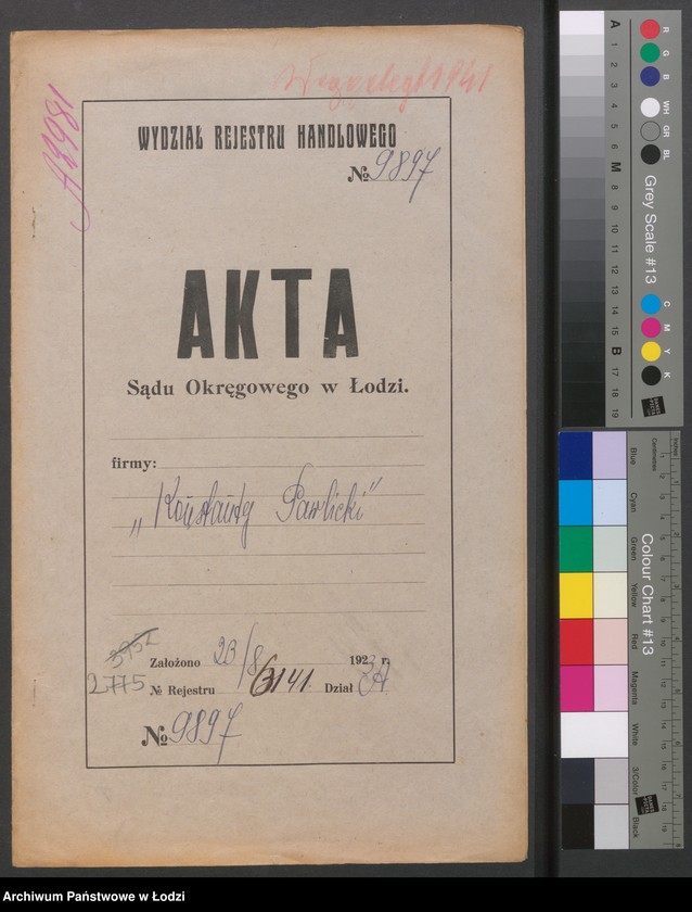 Obraz 2 z jednostki "Konstanty Pawlicki – handel win i wódek"