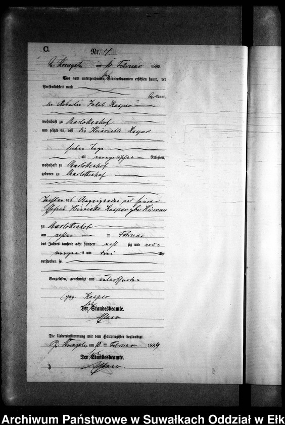 image.from.unit.number "Sterbe-Neben-Register des Preussischen Standes-Amtes Gr. Strengeln Kreis Angerburg"