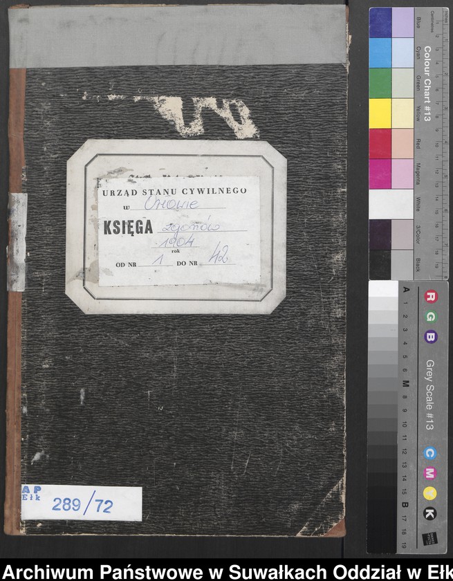 image.from.unit.number "Sterbe-Neben-Register des Preussischen Standes-Amtes Orlowen Kreis Lötzen"