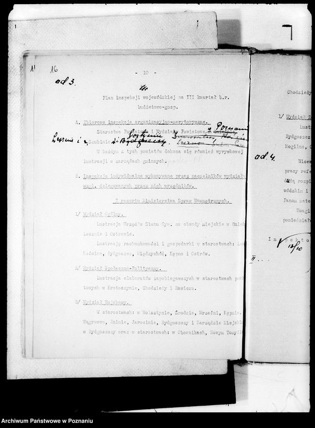 Obraz 20 z jednostki "Konferencje naczelników wydziałów protokoły zebrań periodycznych naczelników władz i urzędów niezespolonych/"