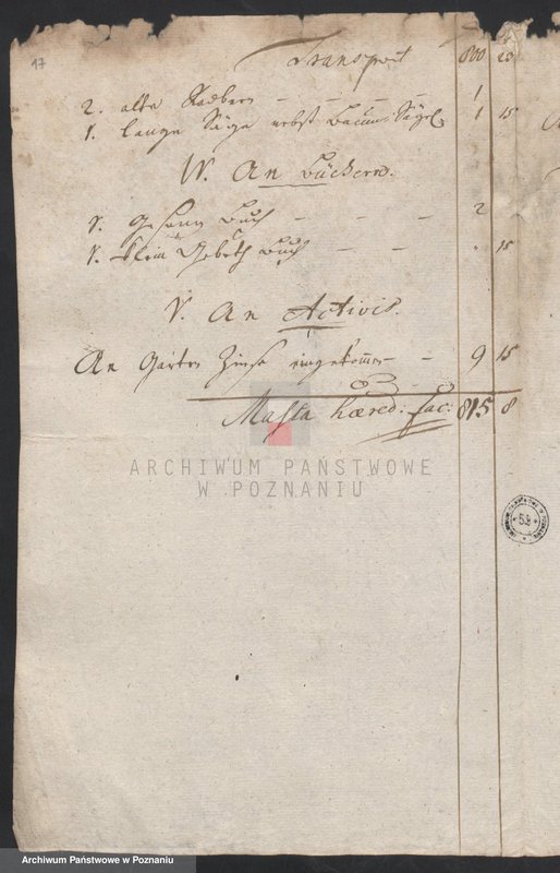 Obraz 19 z jednostki "Inwentarze pośmiertne spisane przez sąd opiekuńczy w Lesznie; język niemiecki"