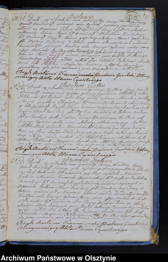 image.from.unit.number "Duplikat Aktów Urodzenia, Zaślubień, Zejścia z Parafii Grzebskiej z Roku 1867"