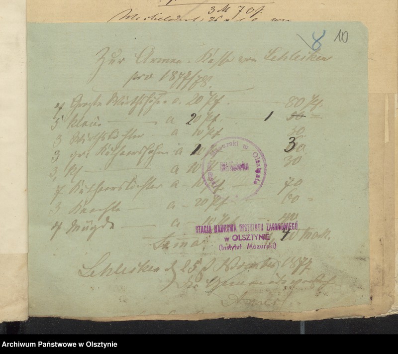 image.from.unit.number "Einnahme und Ausgabe Beläge des Kirchspiels Armen Kassen-Rechnung"