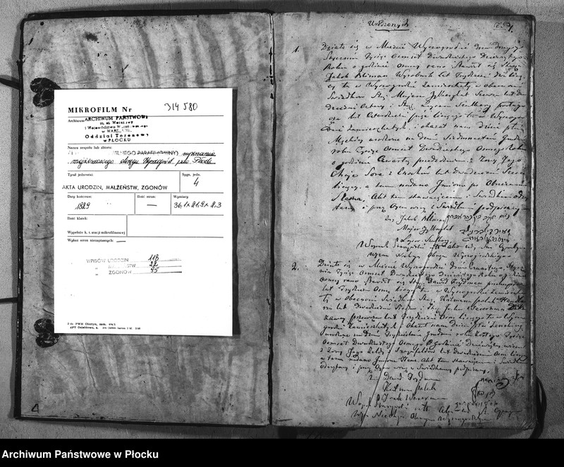 image.from.unit.number "Akta urodzeń, małżeństw i zgonów"