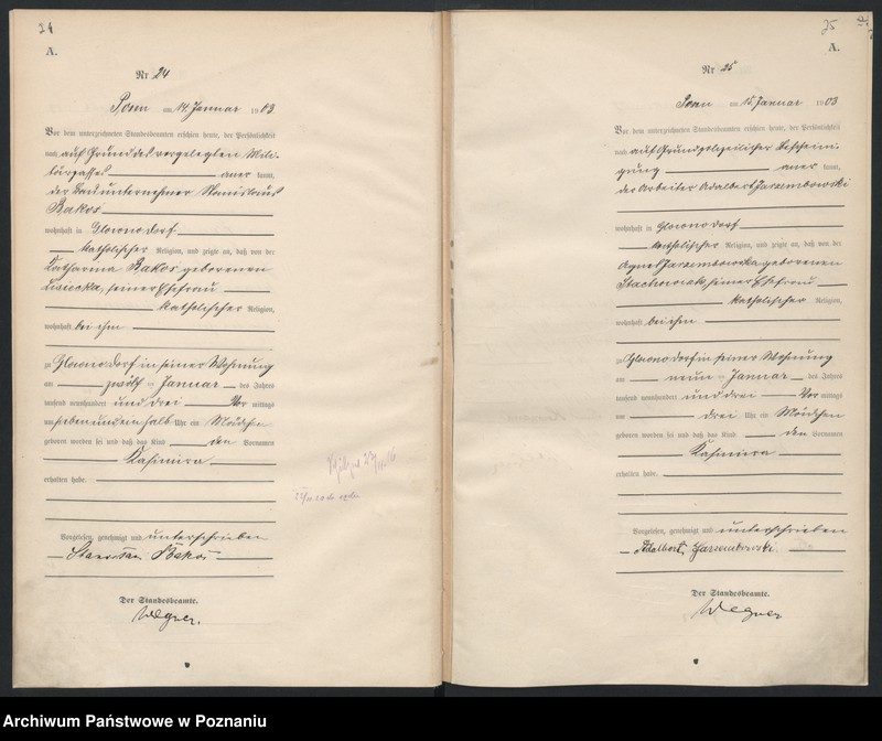 Obraz 15 z jednostki "Księga urodzeń tom I"