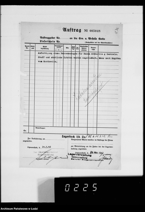 Obraz 15 z jednostki "Kürschnerei. [Zamówienia, rachunki i świadectwa dostaw]"