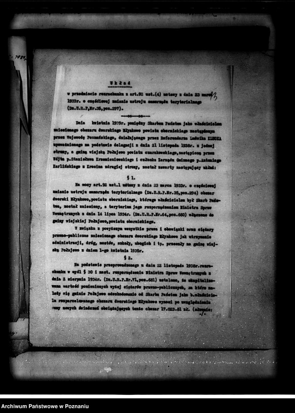 Obraz 18 z jednostki "Rozliczenie z gminą Połajewo odnośnie rozparcelowanego obszaru dworskiego Młynkowo powiatu czarnkowskiego"