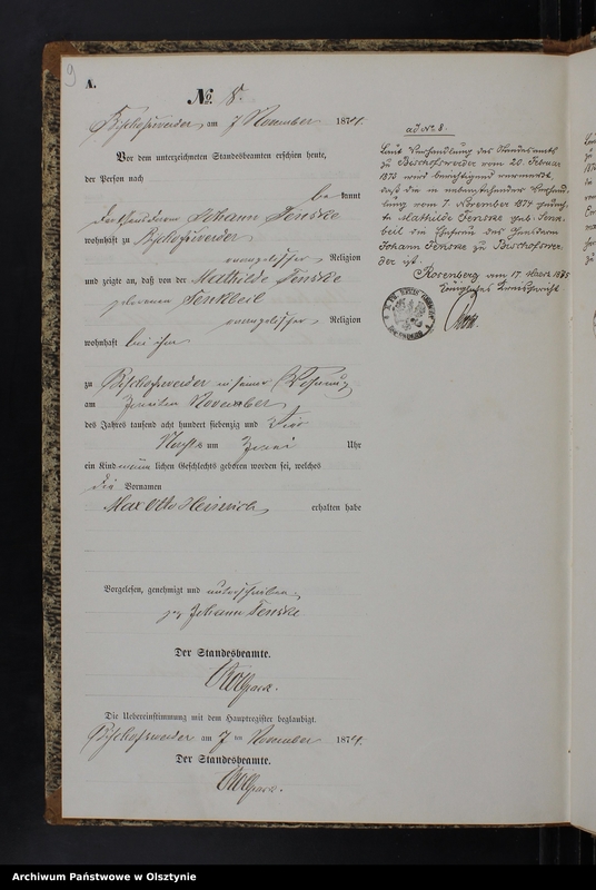 image.from.team "Urząd Stanu Cywilnego w Biskupcu Pomorskim pow. iławski (dawny pow. suski )"