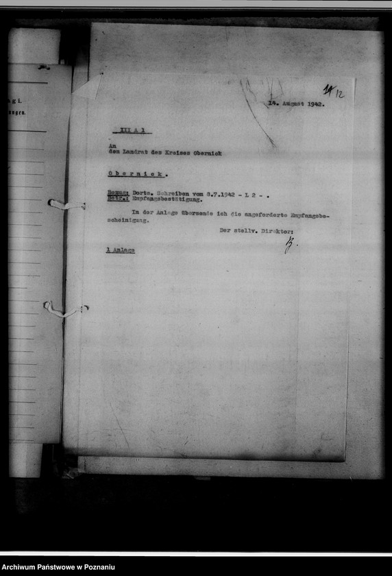 Obraz 16 z jednostki "Einziehungsprotokolle [ksiąg kościelnych] Kreis Obornik [powiat obornicki]"