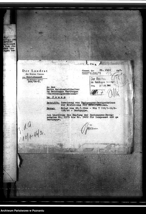 Obraz 19 z jednostki "Bau von Behelfsheimen im Kreise Gnesen (Gniezno)"