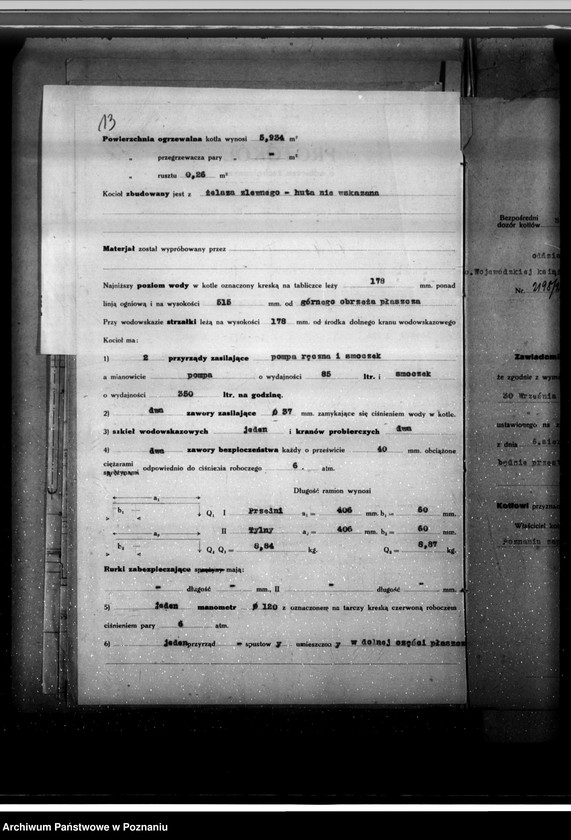 Obraz 19 z jednostki "Mleczarnia w Borku pow. Gostyński – Antoni Kuleczka nr woj. kotła 5967"