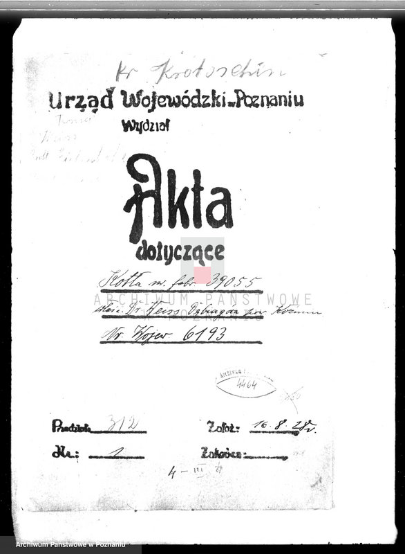 Obraz 4 z jednostki "Majętność Dębiagóra, własność Weissa, pow. krotoszyński nr woj. kotła 6193"
