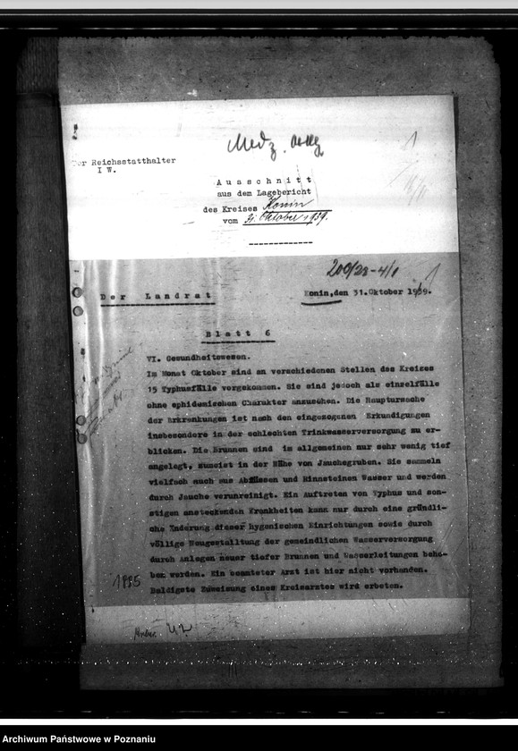 Obraz 5 z jednostki "Lageberichte der Gesundheitsämter"