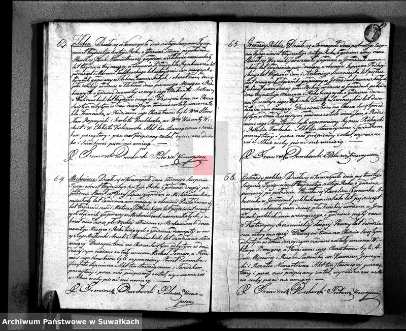 image.from.unit.number "Duplikat Narodzonych, Zaślubionych i Zeszłych w Parafii Krasnopolskiey z Roku 1836."