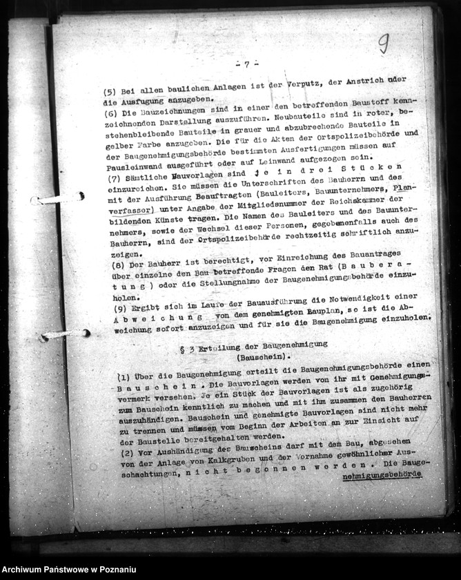 Obraz 13 z jednostki "Zarządzenie w sprawach budowlanych na wsi na terenie okręgu gdańskiego"