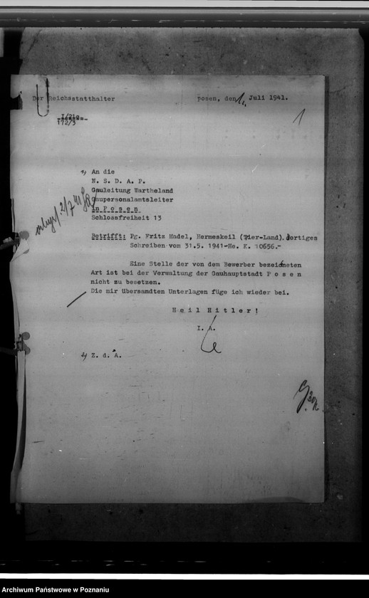 Obraz 6 z jednostki "Bewerbungen um Anstellung im öffentlichen Dienst"