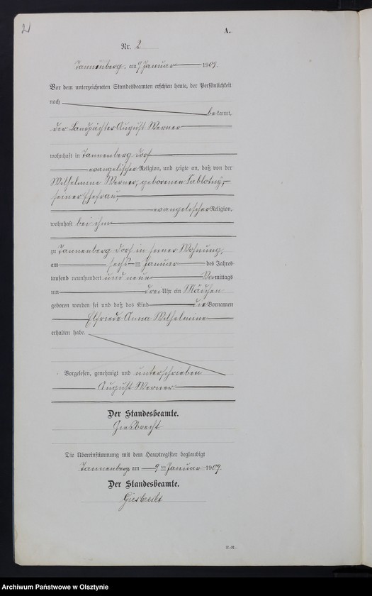 Obraz z jednostki "Geburts-Neben-Register Nr 1 - 93"
