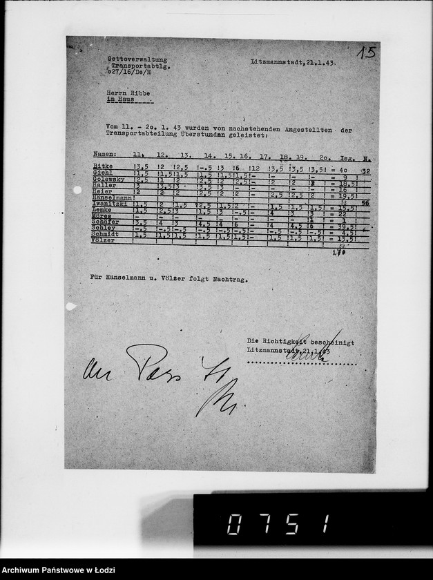 Obraz 19 z jednostki "Überstunden"