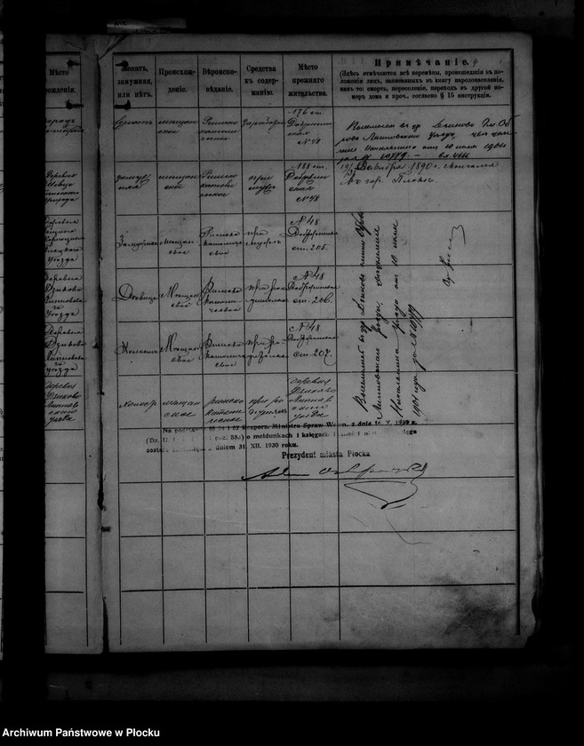 Obraz 9 z jednostki "[Księga zamknięta ludności stałej miasta Płocka - ul. Dobrzyńska nr 48]"