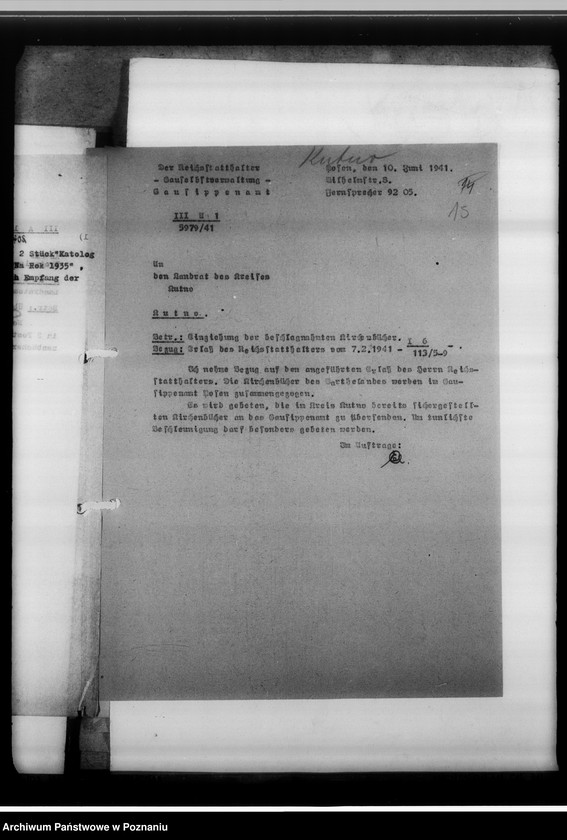 Obraz 19 z jednostki "Einziehungsprotokolle [ksiąg kościelnych] Kreis Kutno [powiat kutnowski, województwo łódzkie]"