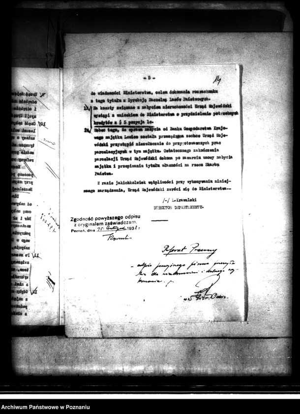 image.from.unit.number "Majątek Biskupice-Wielki Bór powiatu kaliskiego nabycie nieruchomości w trybie art. 8 ustawy o wykonanie reformy rolnej"