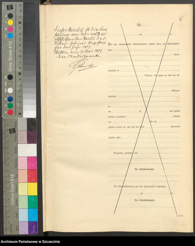 Obraz 3 z jednostki "Geburts-Register (Neben-Register) Band III"