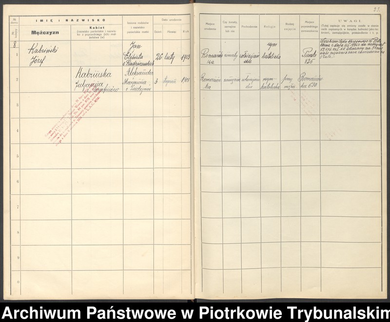 image.from.unit.number "[Księga ludności stałej wsi: Romanówka, Pieńki]"