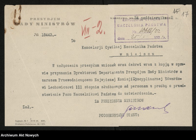 image.from.unit.number "Nominacje i dymisje w Biurze Prezydium Rady Ministrów"